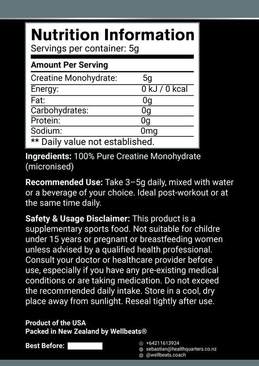 Creatine Monohydrate - Micronised